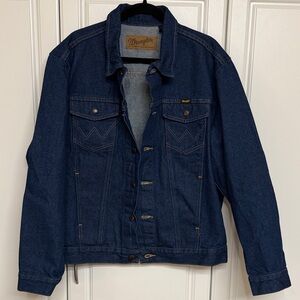 Wrangler Men's Dark Blue Denim Jacket